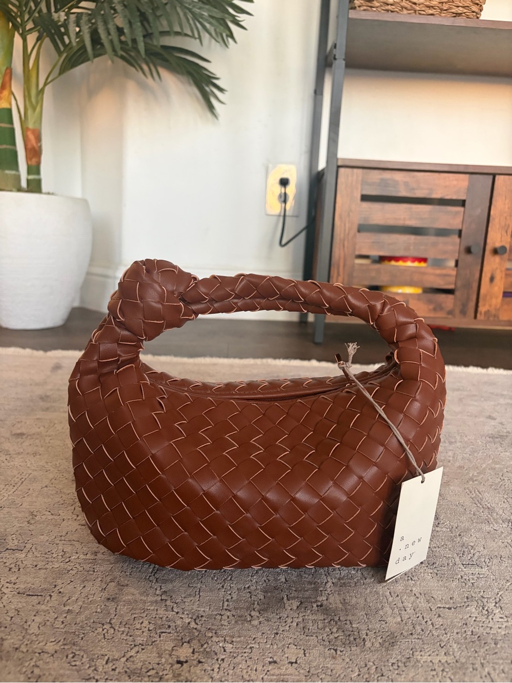 Target Braided Mini Hobo Bag - Brown